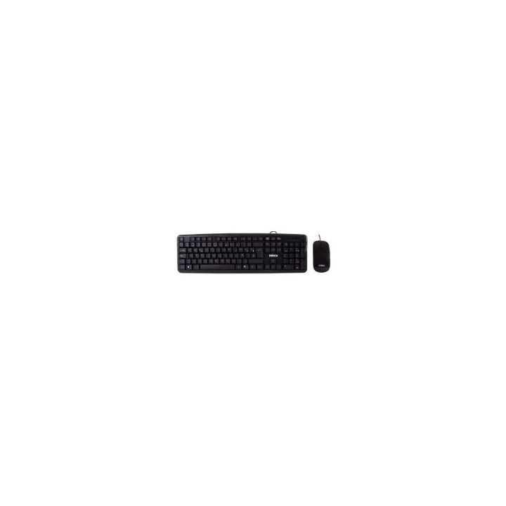 T+Ratón NILOX Flat USB 1000dpi Negro (NXKME000004)