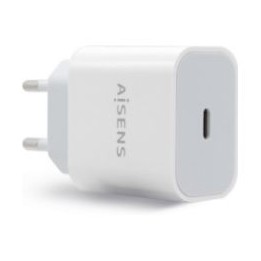 Cargador de Pared AISENS 20W 1xUSB-C Blanco (A110-0537)