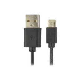 Cable CONCEPTRONIC Lightning 1m Negro (CTUSBLIGHTB)
