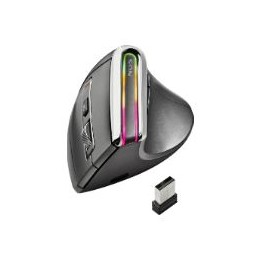 Ratón Vertical NGS Óptico RF BT 3200dpi Negro(EVOKARMA)