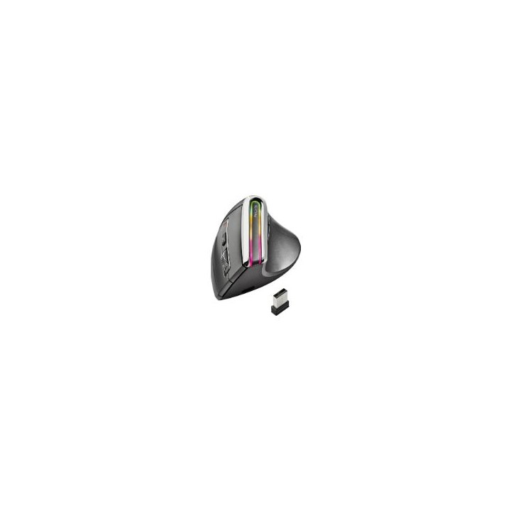 Ratón Vertical NGS Óptico RF BT 3200dpi Negro(EVOKARMA)