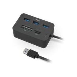 Lector de Tarjetas NOX USB-A 3.0 Negro (NXLITERDRONE)