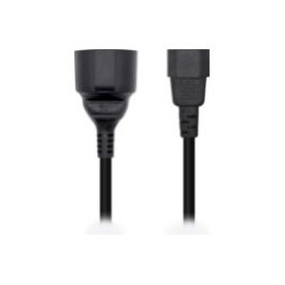Cable AISENS C14/M a CEE7/H 25cm Negro (A132-0467)