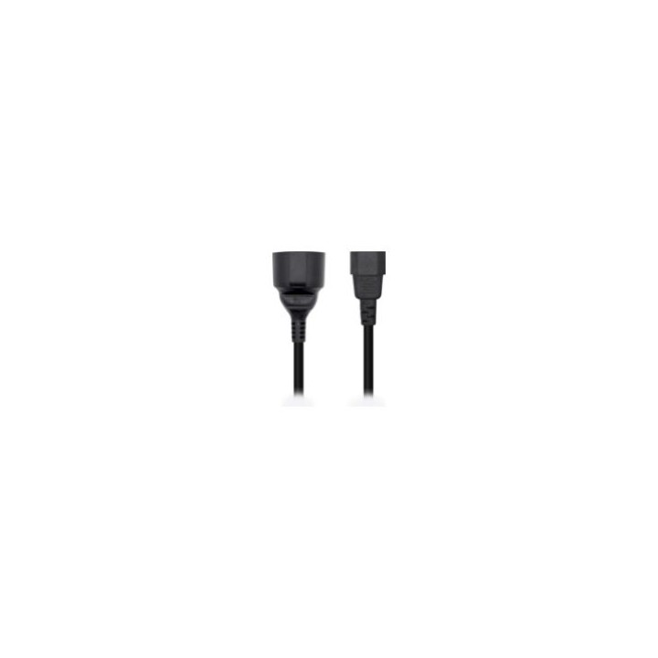 Cable AISENS C14/M a CEE7/H 25cm Negro (A132-0467)