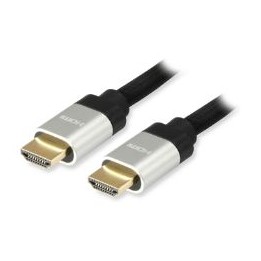 Cable EQUIP HDMI/M a HDMI/M 3m Negro/Plata (EQ119382)