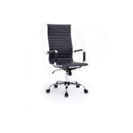 Silla Oficina EQUIP Respaldo Alto Negro (EQ651001)