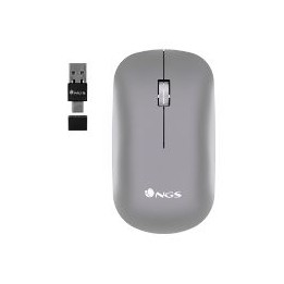 Ratón NGS Óptico Bluetooth 5.1 2400dpi Gris (SNOOP-RB)