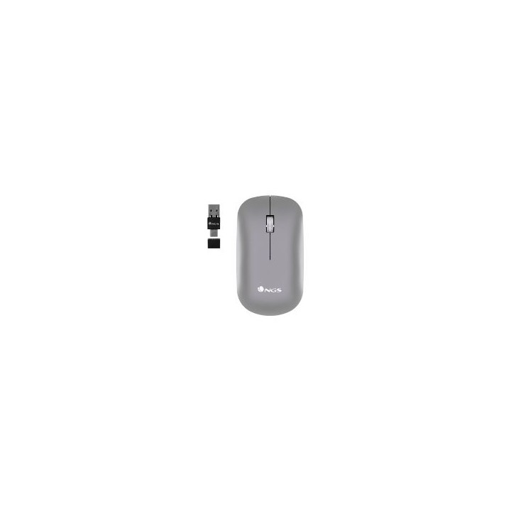 Ratón NGS Óptico Bluetooth 5.1 2400dpi Gris (SNOOP-RB)