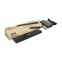 Docking Club 3D USB-C a 4xUSB-A/2xHDMI Negro (CSV-1566)