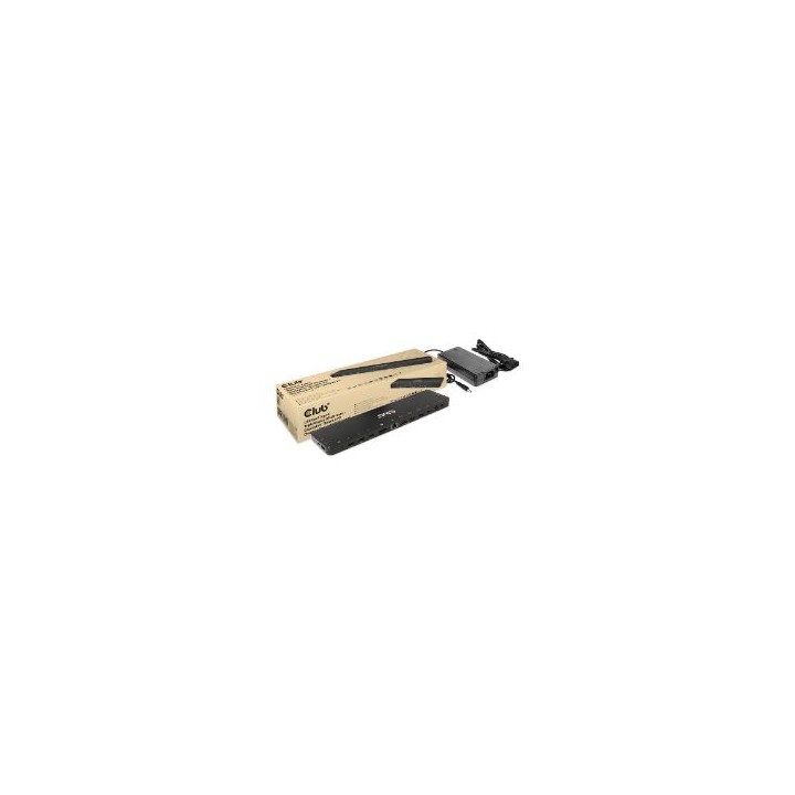 Docking Club 3D USB-C a 4xUSB-A/2xHDMI Negro (CSV-1566)