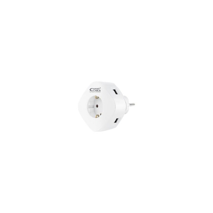 Cargador de Pared Nanocable 1USB-A 1USB-C (10.37.0003)