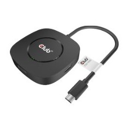 Adaptador MST Club 3D USB-C a 3xDP M/H Negro (CSV-1550)