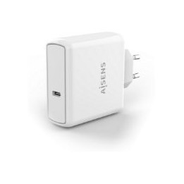 Cargador Pared AISENS 60W 1xUSB-C Blanco (ASCH-1PD60-W)