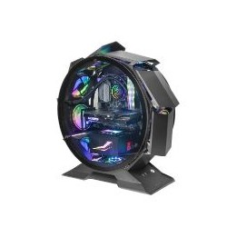 Caja Circular Mars Gaming mATX Mini-ITX Negra (MCORB)