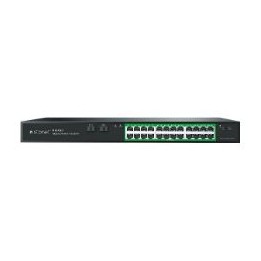 Switch STONET 24xRJ45 GbE 2xSFP PoE Rack Negro (P124GC)