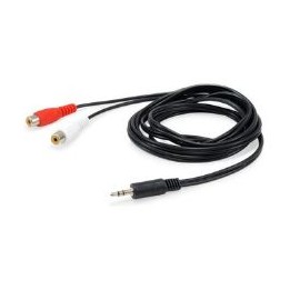Cable EQUIP Audio 1x3.5mm/M a 2xRCA/H 2.5m (EQ147093)