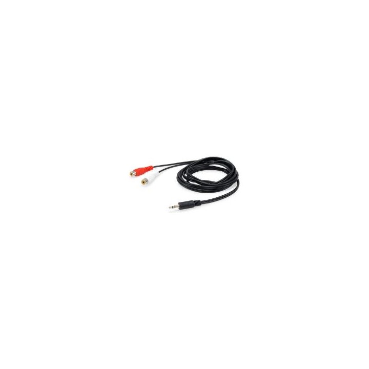 Cable EQUIP Audio 1x3.5mm/M a 2xRCA/H 2.5m (EQ147093)