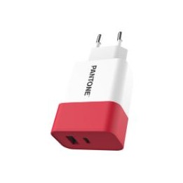Cargador Pared PANTONE 15W 1USB-A 1USB-C (PT-PDAC02R1)
