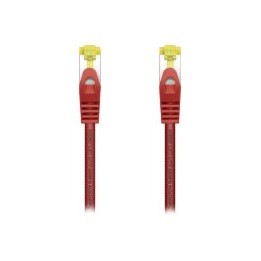 Cable AISENS RJ45 Cat.7 SFTP 25cm Rojo (A146-0468)