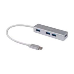 Hub EQUIP USB-C 3.0 a 4xUSB-A 3.0 Plata (EQ128958)