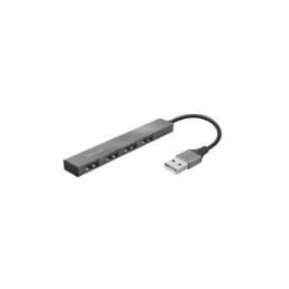 Hub Trust Halyx USB 2.0 a 4xUSB 2.0 Aluminio (23786)