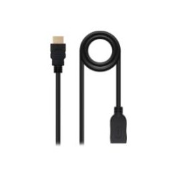 Nanocable HDMI A/M a HDMI A/H 3m Negro (10.15.1013)