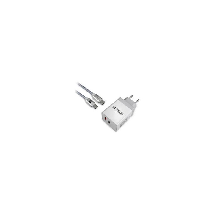Cargador Pared SUBBLIM USB-A/C Cable USB-C (CHG-3WPD01)