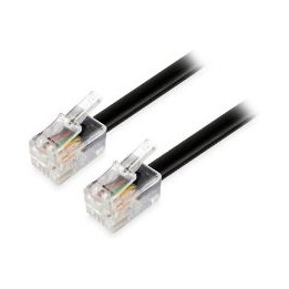Cable Telefónico EQUIP RJ11 5m Negro (EQ105104)