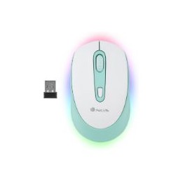 Ratón NGS Óptico BT 2400dpi Blanco/Menta (SMOGMINT-RB)