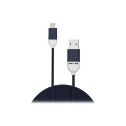 Cable PANTONE USB-A/M a Lightning/M Azul (PT-LCS001-5N)