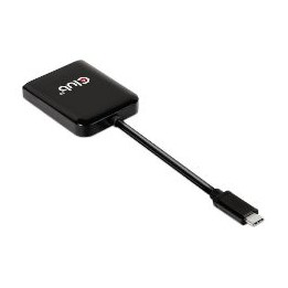Adaptador Club 3D USB-C a 2xDP 4K M/H Negro (CSV-1555)