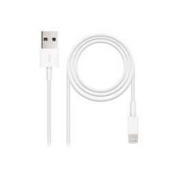 Nanocable Lightning/M a USB-A/M 50cm Blanco(10.10.0400)