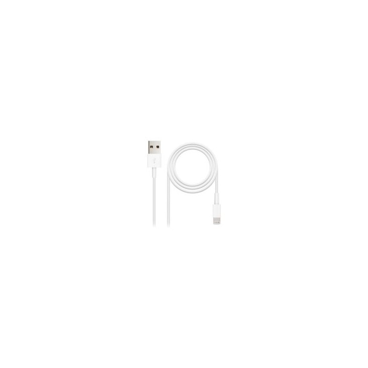 Nanocable Lightning/M a USB-A/M 50cm Blanco(10.10.0400)