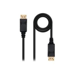 Nanocable DP/M a DP/M 1.5m Negro (10.15.2301-L150)