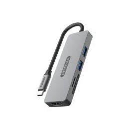 Docking Sitecom 5en1 USB-C a HDMI/USB-A/SD (CN-5501)
