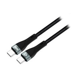 Cable CONCEPTRONIC USB-C M/M 100W 2m Negro (ETTA01B20)