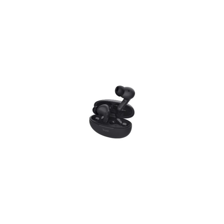 Auriculares Trust Yavi TWS Intraurales BT Negro (25296)