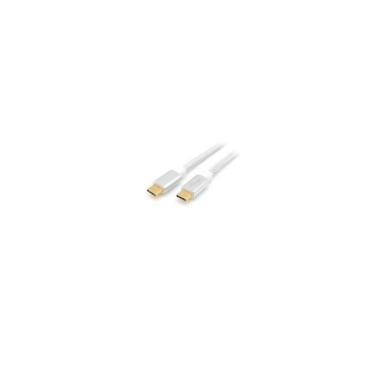 Cable EQUIP USB-C/M a USB-C/M 1m 100W Blanco (EQ128356)
