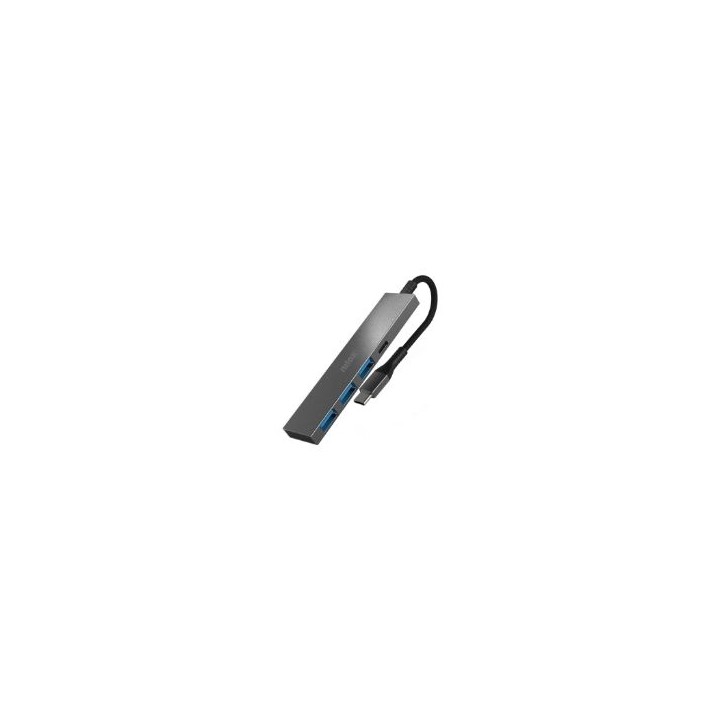 Hub NILOX USB-C a 3xUSB-A / 1xUSB-C Gris (NXHUBUSBC04)