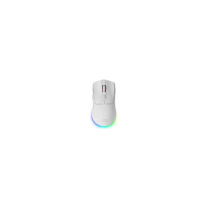 Ratón Mars Gaming RF Wireless BT 14400dpi Blanco(MMT3W)