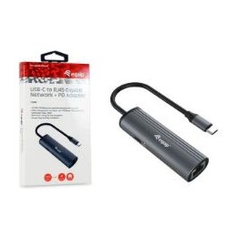 Adaptador EQUIP USB-C a RJ45/USB-C PD 100W (EQ133486)