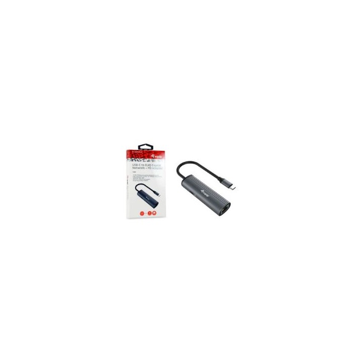 Adaptador EQUIP USB-C a RJ45/USB-C PD 100W (EQ133486)