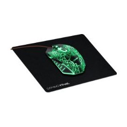 Pack Gaming Trust Ratón+Alfombrilla RGB Negro (24625)