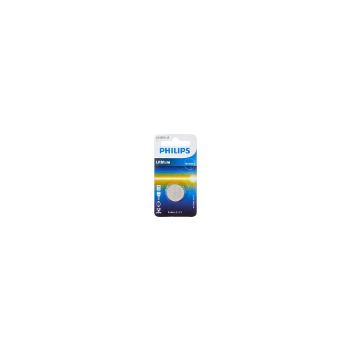 Pack 20 Pilas de Botón Philips Litio 3V (CR2016 01B)