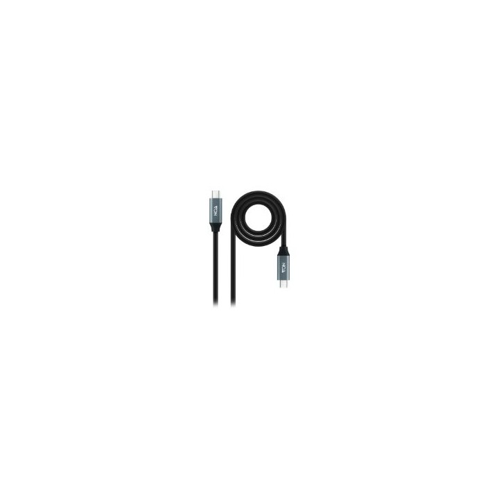 Nanocable USB-C/M a USB-C/M 1.5m Negro(10.01.4301-L150)