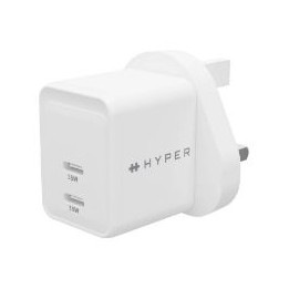 Cargador TARGUS HyperJuice 2xUSB-C 35W Blanco (HJG35UK)