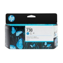 Tinta HP DesignJet 738 Cian 130ml (498N5A)