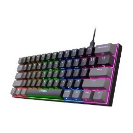 Teclado Gaming Trust GXT867 Acira RGB USB Negro (24885)