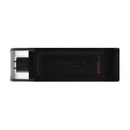Pendrive Kingston DT 70 256Gb USB-C Negro (DT70/256GB)