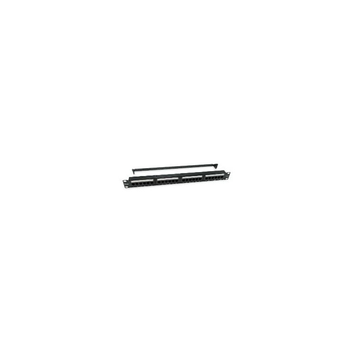 Patch Panel EQUIP 24p Cat.6 1U Negro (EQ135426)